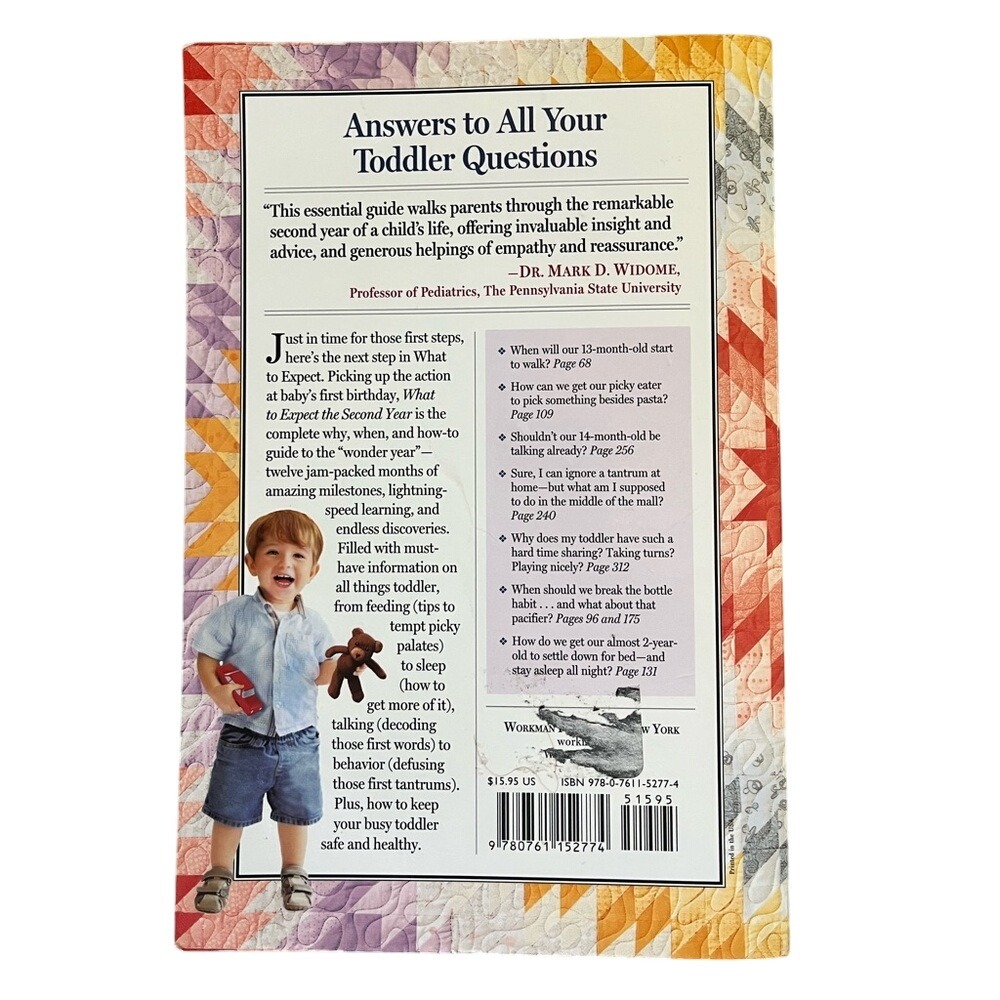 What To Expect The Second Year Paperback Book From 12 To 24 Months Parenting - Picture 2 of 14